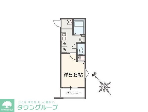 MELDIA大袋の物件間取画像